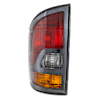 Passenger Side Tail Light, without Bulb, Halogen, Amber, Clear and Red Lens, USA Built, CAPA CERTIFIED