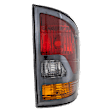 Driver Side Tail Light, without Bulb, Halogen, Amber, Clear and Red Lens, USA Built Vehicle, CAPA CERTIFIED