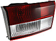 Driver Side, Inner Tail Light, with Bulb, Halogen, Clear and Red Lens, Sedan, (Except Hybrid Model), CAPA CERTIFIED