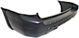 Rear Primed Bumper Cover, 6 Cyl., 3.5L Engine, With Step Pad Provision And Molding Holes, CAPA CERTIFIED