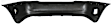 Rear Primed Bumper Cover, Sedan