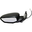 Sedan Driver Side Mirror, Power Adjust, Non-Heated, Manual Folding, Paintable, No Signal Light, No Memory, No Puddle Light, No Auto-Dim, No Blind Spot Feature