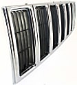 Grille Assembly, Chrome Shell With Black Insert