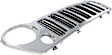 Grille Assembly, Chrome Shell with Painted Black Insert, CAPA CERTIFIED