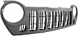 Grille Assembly, Painted Black Shell with Painted Gray Insert, CAPA CERTIFIED