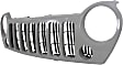 Grille Assembly, Painted Black Shell with Painted Gray Insert, CAPA CERTIFIED