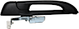 Front, Driver Side Black Exterior Door Handle, With Key Hole