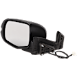 Driver Side Mirror, Power Adjust, Non-Heated, Manual Folding, Paintable, No Signal Light, No Memory, No Puddle Light, No Auto-Dim, No Blind Spot Feature
