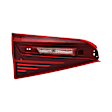 Driver Side, Inner LED Tail Light, With bulb(s), Clear & Red Lens