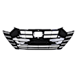 Front Grille Chrome Shell with Painted Black Insert