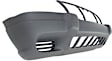 Front Textured Bumper Cover, Laredo/Sport Models, Without Fog Lamp Holes