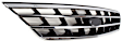 Grille Assembly, Chrome Shell with Painted Black Insert