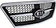 Grille Chrome Shell w/ Black Insert