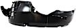  Front, Driver Side Fender Liner, Without Luxury Package