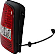 Driver Side Tail Light, with Bulb, Halogen, Clear and Red Lens, 6 Cyl., 3.5L Engine