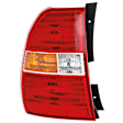 Driver Side Tail Light, with Bulb, Halogen, Amber, Clear and Red Lens, CAPA CERTIFIED