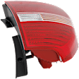 Driver Side Tail Light, with Bulb, Halogen, Amber, Clear and Red Lens, CAPA CERTIFIED