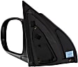 Driver Side Mirror, Power Adjust, Non-Heated, Manual Folding, Paintable, No Signal Light, No Memory, No Puddle Light, No Auto-Dim, No Blind Spot Feature