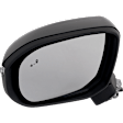 Driver Side Mirror, Power Adjust, Manual Folding, Heated, Paintable, In-housing Signal Light, No Memory, No Puddle Light, No Auto-Dimming, With Blind Spot Detection in Glass
