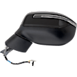 Driver Side Mirror, Power Adjust, Manual Folding, Heated, Paintable, In-housing Signal Light, No Memory, No Puddle Light, No Auto-Dimming, With Blind Spot Detection in Glass