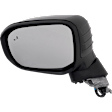 Driver Side Mirror, Power Adjust, Manual Folding, Heated, Paintable, In-housing Signal Light, No Memory, No Puddle Light, No Auto-Dimming, With Blind Spot Detection in Glass