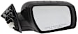 Passenger Side Mirror, Power Adjust, Manual Folding, Heated, Paintable, In-housing Signal Light, No Memory, No Puddle Light, No Auto-Dimming, No Blind Spot Feature
