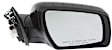 Passenger Side Mirror, Power Adjust, Manual Folding, Heated, Paintable, In-housing Signal Light, No Memory, No Puddle Light, No Auto-Dimming, No Blind Spot Feature