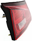 Driver Side, Inner Tail Light, without Bulb, Halogen, Clear and Red Lens, Base Model