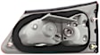 Driver Side, Inner Tail Light, without Bulb, Halogen, Clear and Red Lens, Base Model
