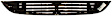 Grille, Chrome Shell with Painted Black Insert, 4 Cyl., 1.6L Engine