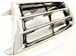 Passenger Side Grille Assembly, Chrome Shell with Painted Black Insert, Grille