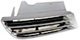Driver Side Grille Assembly, Chrome Shell with Painted Black Insert, Grille