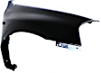 Front, Passenger Side Fender, Without Wheel Opening Moldings