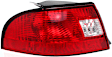 Driver Side Tail Light, Without bulb(s), Halogen, Clear and Red Lens
