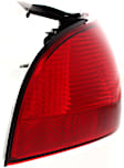 Driver Side Tail Light, Without bulb(s), Halogen, Clear and Red Lens