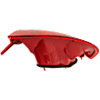 Passenger Side, Outer Tail Light, with Bulb, Halogen, Red Lens, With Standard Type Bumper, Sedan
