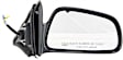 Passenger Side Mirror, Power, Non-Folding, Heated, Paintable, No Signal Light, No Memory, No Puddle Light, No Auto-Dimming, No Blind Spot Feature