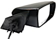 Passenger Side Mirror, Power Adjust, Non-Folding, Heated, Textured Black, No Signal Light, No Memory, No Puddle Light, No Auto-Dimming, No Blind Spot Feature