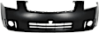 Front Primed Bumper Cover, 2.0L Engine, With Fog Light Holes, CAPA CERTIFIED