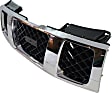 Grille Assembly, Chrome Shell with Painted Black Insert