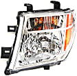 Driver Side Headlight, with Bulb, Halogen, Clear Lens, CAPA Certified