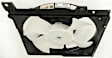 Radiator Fan -  Includes Blade, Motor and Shroud, Blade Type, 4-Prong Connector