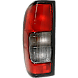 Driver Side Tail Light, with Bulb, Halogen, Red and Smoked Lens, CAPA CERTIFIED