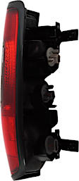 Driver Side Tail Light, with Bulb, Halogen, Red and Smoked Lens, CAPA CERTIFIED