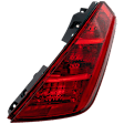 Passenger Side Tail Light, with Bulb, Halogen, Red Lens, 6 Cyl., 3.5L Engine
