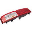 Driver Side Tail Light, with Bulb, Halogen, Clear and Red Lens, Production Date To February 2014, CAPA CERTIFIED