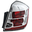 Passenger Side Tail Light, with Bulb, Halogen, Clear and Red Lens, Base/S/SL/SR Models, 4 Cyl., 2.0L Engine, CAPA CERTIFIED