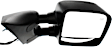 Passenger Side Towing Mirror, Power Adjust, Manual Folding, Heated, Textured Black, No Signal Light, With memory, No Puddle Light, No Auto-Dimming, With Blind Spot Glass, PRO-4X Model