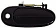 Front, Passenger Side Smooth Black Exterior Door Handle, With Key Hole
