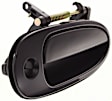Front, Passenger Side Smooth Black Exterior Door Handle, With Key Hole